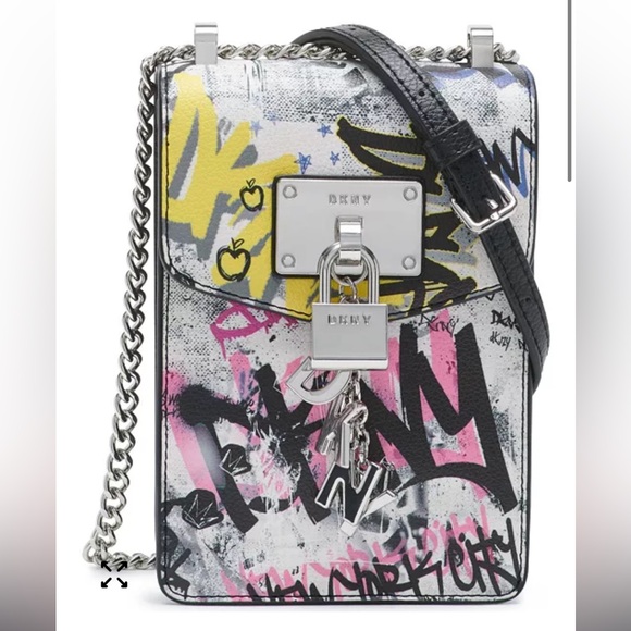 Dkny Handbags - DKNY Multicolor Graffiti Crossbody Bag